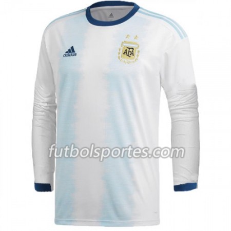 Camisetas Argentina Primera Equipacion Copa América 2019 Manga Larga
